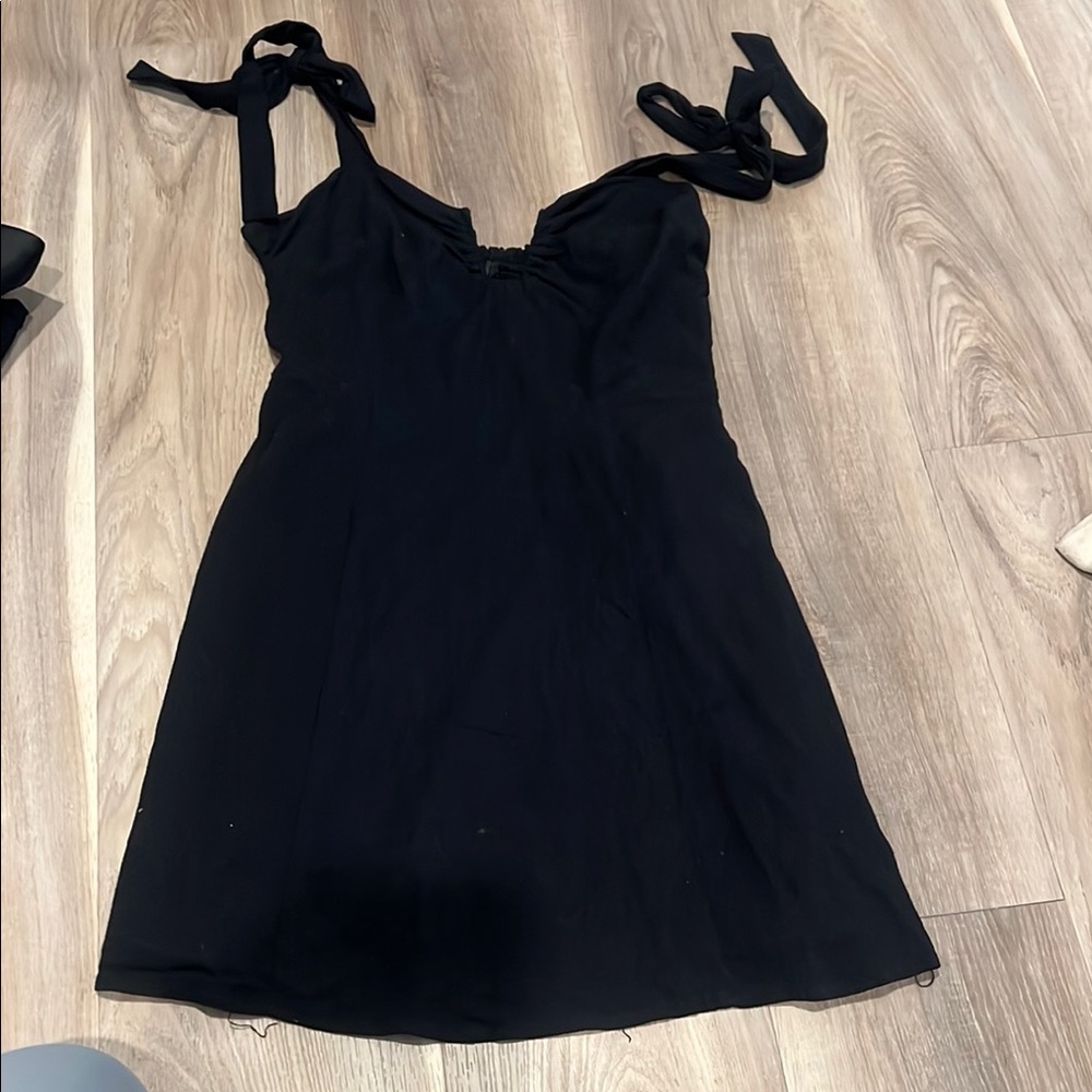 Forever 21 Black Dress with Tie Straps